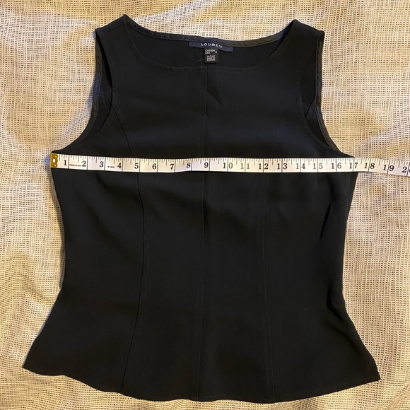 Black Louben Formal Structured Top - Picture 7 of 7